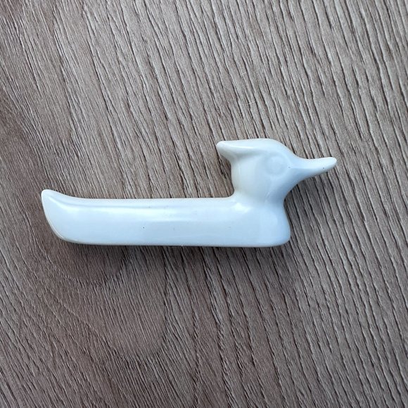 Wood Duck Ceramic Knife Rest (6). 3"x1" - White - Picture 11 of 11